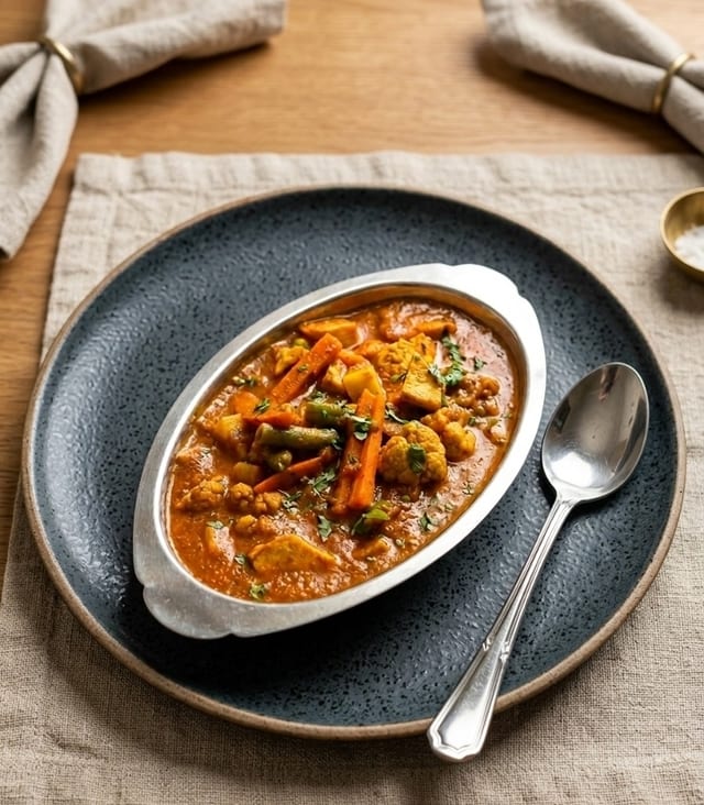 Mixed Vegetable Curry.