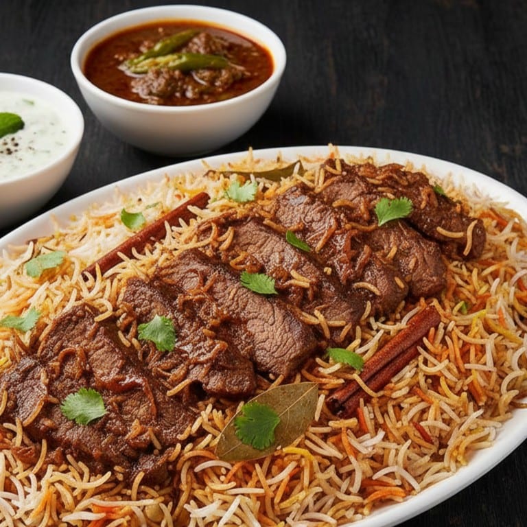 Beef Biryani (NF, GF).