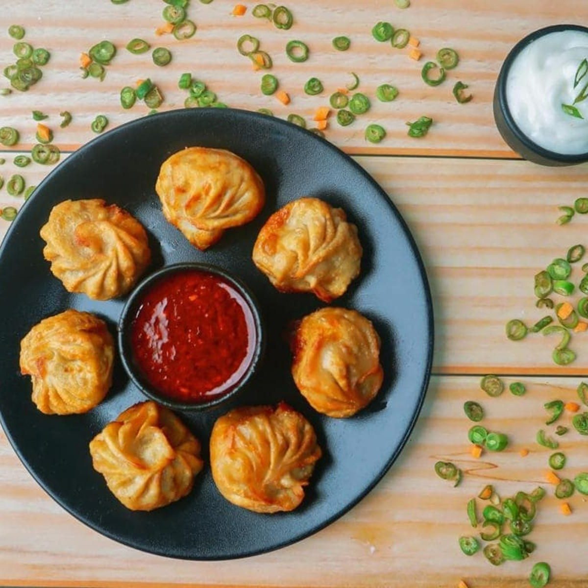 Fried Chicken Momo (DF, NF).