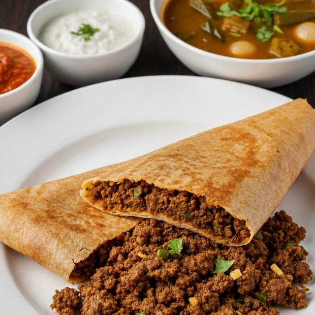 Lamb Kheema Dosa.