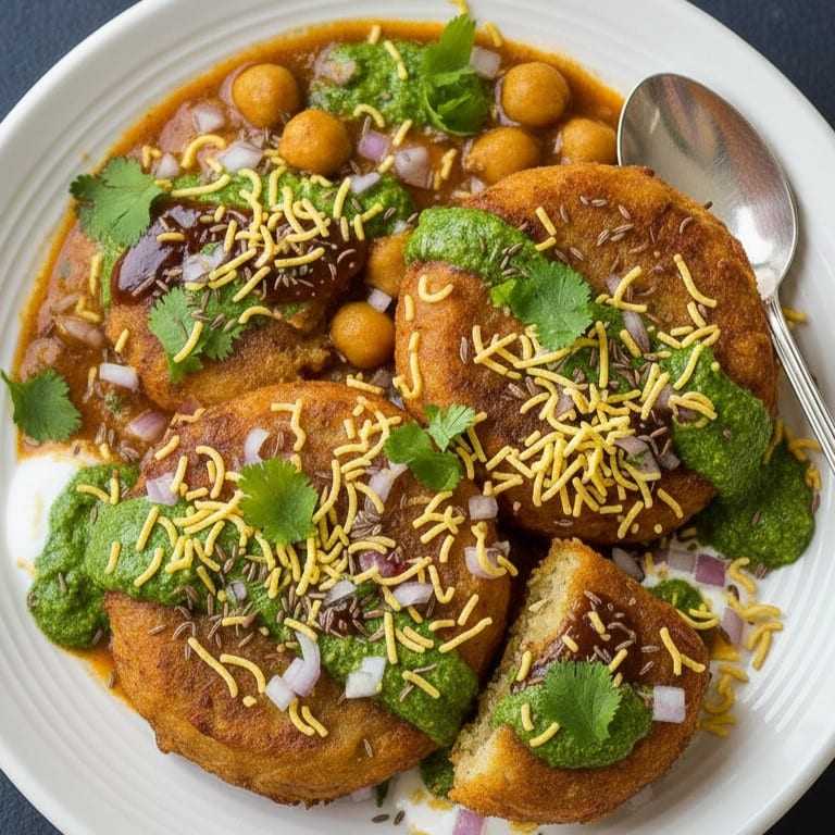 Aloo Tikki Chaat.