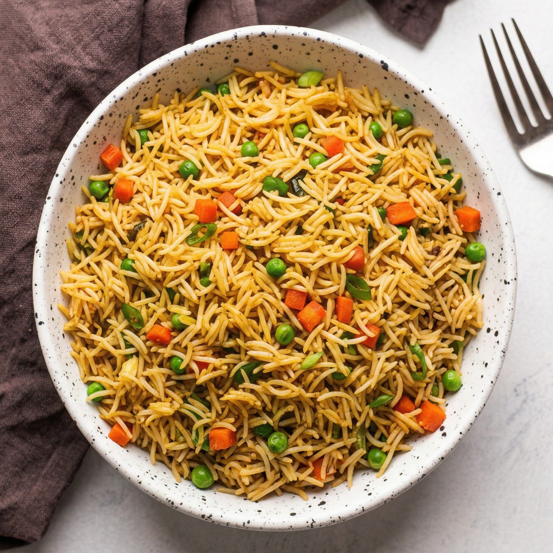 Vegetable Fried Rice (GF, NF, DF, V).
