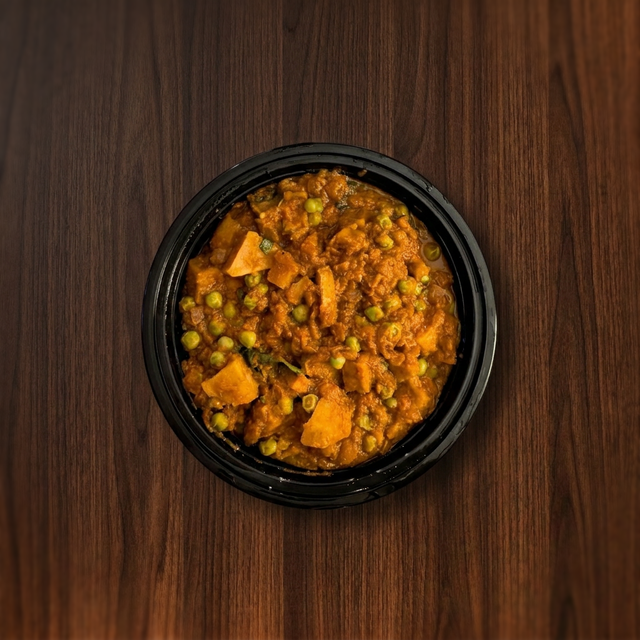 Aloo Matar (GF, NF, DF, V).