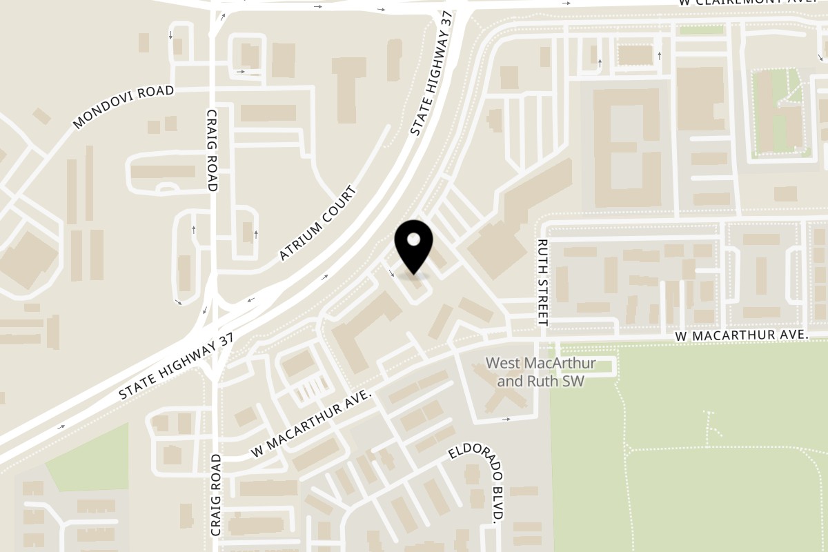 Map showing the location of Hello! Hyderabad Eau Claire on 2831 Hendrickson Dr in Eau Claire